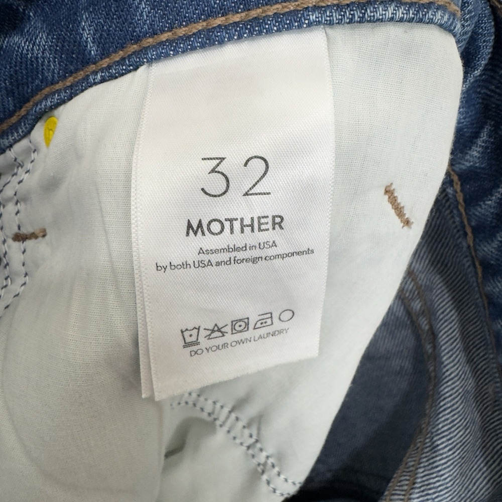 NEW Mother Skirt Womens 32 Blue Maxi Long Denim Luxury Western Concert Festival - Picture 11 of 16